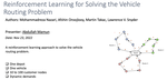 Reinforcement Learning for Solving the Vehicle Routing Problem